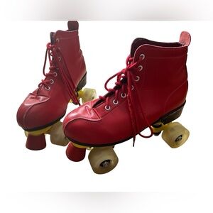 ❤️ Retro Red Light-Up Roller Skates – EU 44 (US 10–10.5) – Vintage Vibes Dream!